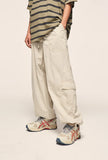 Cargo Parachute Pants Men Wide Leg Trousers Male Oversize Casual Loose Summer Streetwear Hip Hop Pocket Safari Style jinquedai