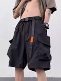 Jinquedai Summer Men's Functional Cargo Shorts 2024 New Multi-pocket Baggy Gym Short Sweatpants Y2K Streetwear Bermuda shorts Masculina jinquedai