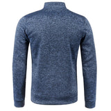 Autumn Winter Men's Zipper Knit Long Sleeves Thin Cashmere Fashion Top Sweater Coat jinquedai