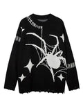 Fashion retro personalized Gothic Spider Graphic Hoodie American Autumn Winter Y2K Street Men and Women Hip Hop Simple Hoodie jinquedai