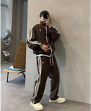 Trendy Brand Men's Casual Sports Suit  Spring And Autumn New High-end Handsome Jacket Fashionable Tracksuit Kanye Y2k Tops jinquedai