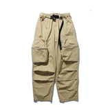 Jinquedai  Baggy Black Cargo Pants Men American Oversize Khaki Cargo Trousers Male Pocket Loose Casual Hip Hop jinquedai