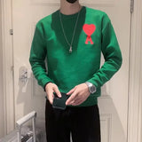 Jinquedai Men's Clothing Striped Green Pullovers Knit Sweater Male Splicing Casual 90s Vintage Old Wool Spring Autumn Sheap Cheap V Tops A jinquedai