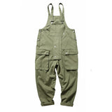 Jinquedai 2024 Spring Summer Trendy Overalls Romper Unisex Jumpsuits Fashion Patchs Pocket Straps Sleeveless Pants Playsuits Men Clothes jinquedai