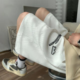 Jinquedai American High Street Oversize Basketball Shorts for Men's Summer Wide Leg Casual Shorts jinquedai