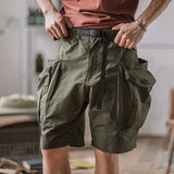 Cargo Shorts Men Summer Beach Loose Casual Work Trousers Male Big Size Black Outdoor Shorts Pants 5XL Breathable jinquedai