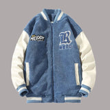 Jinquedai Hip Hop Men Fleece Fluffy Jacket Streetwear Harajuku Fuzzy Plush Patchwork Zipper Thick Warm Baseball Uniform Jacket Coat Unisex