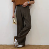 Men's Wear Autumn New Casual Pants Men's Fashion All-match Straight Loose Wide Leg Pants Vintage Loose jinquedai