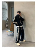 Trendy Brand Men's Casual Sports Suit  Spring And Autumn New High-end Handsome Jacket Fashionable Tracksuit Kanye Y2k Tops jinquedai