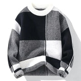 Jinquedai Round Collar Crewneck Long Sleeve Thick Knitwear Original Autumnr and Winter Pullover Man Casual Y2k Knitted Sweaters for Men jinquedai