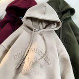 Hybskr Steel Stamp Printed Hooded Shirt Men Baggy Fashion Drawstring Front Pocket Pullover Hoody Oversize Male Hip Hop Hoodies jinquedai