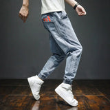 Jinquedai Trousers Spring Autumn Male Cowboy Pants Harem Tapered Men's Jeans Goth Classic Wide Leg New in Stacked Regular Stylish Harajuku jinquedai