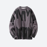 Jinquedai Spray Paint Soft Touch Knitted Sweater Jinquedai