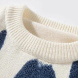 Jinquedai Spray Paint Soft Touch Knitted Sweater Jinquedai