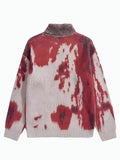 Jinquedai Tie Dye Turtle Neck Knitted Sweater Jinquedai