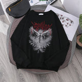 Jinquedai Vintage Angel Gothic Ladies Hoodie Punk Harajuku Winter Print Top Dark Aesthetic Fairy Death Rock Style Y2K Sweatshirt jinquedai