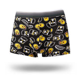 Sexy ice Silk Underwear Men Lovely Cartoon Print Boxer shorts Homme Male Comfortable Underpants Men's Boxers Breathable Panties jinquedai