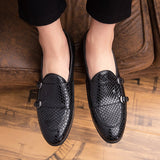 New British Stylist Men's Trend Monk Strap Shoes Male Moccasins Wedding Prom Homecoming Office Party Footwear Zapatos De Novio jinquedai