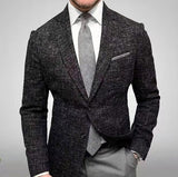 Men Blazer Slim Fit New Men's Lapel Long-sleeved Suit Jacket Fashion Business Suit Mens Clothing