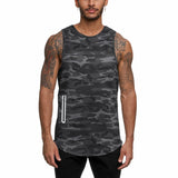 Running Vest Men Camouflage Sport Top Men GYM Fitness Tank Top Quick Dry Training Clothing Workout Running Tops Male jinquedai