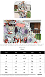 Hawaiian cartoon short sleeve shirt men's summer fashion brand inspi Shuai thin loose cotton half sleeve camisa streetwear jinquedai