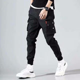 Streetwear Men's Multi Pockets Cargo Harem Pants Hip Hop Casual Male Track Pants Joggers Trousers Fashion Harajuku Men Pants jinquedai