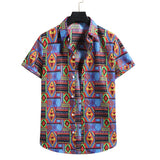 Pink Floral Hawaiian Shirt Men Chemise Homme Summer New Short Sleeve Beach Aloha Shirts Men Casual Button Up Shirt Male XXL jinquedai