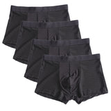 Jinquedai 8XL Plus Banboo Fiber Men Underwear Male boxer  Solid Panties Shorts Men's  Underpants Breathable Intimate Man boxers 4pcs jinquedai