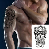Jinquedai Waterproof Temporary Body Art Arm Shoulder Chest Scorpion Sword Tattoo Sticker Women/Men Hot Sale 14.8*21 Cm jinquedai