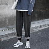 Wide legs Jeans Men Fashion Retro Solid Color Casual Straight Jean Pants Mens Streetwear Hip Hop Denim Pants Mens Trousers M-3XL jinquedai