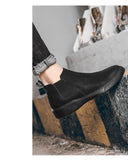 Golden Sapling Vintage Chelsea Boots Fashion Leather Winter Men Shoes Comfortable Leisure Men's Ankle Boot Classic Formal Shoe jinquedai