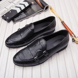 New British Stylist Men's Trend Monk Strap Shoes Male Moccasins Wedding Prom Homecoming Office Party Footwear Zapatos De Novio jinquedai