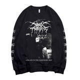 Dark Pullover Oversized Sweatshirt Rock Print Hoodie Heavy Death Metal Rock Streetwear Retro couple harajuku hoodie jinquedai