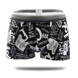 Sexy ice Silk Underwear Men Lovely Cartoon Print Boxer shorts Homme Male Comfortable Underpants Men's Boxers Breathable Panties jinquedai