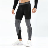 New Compression Tights Men GYM Fitness Sport Leggings Elastic Mens Gym Pants Workout Training Sports Pants Tights Man Sportswear jinquedai