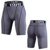 High Elastic GYM Shorts Men Dry Fit Running Shorts Football Phone Pocket Design Fitness Sport Shorts Workout Short Leggings jinquedai