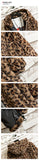 Jinquedai  Mens Fashion Warm Winter Jacket Men Coat Woman Hooded faux Fur Leopard Casual Slim Parka Men's Winter Coat jinquedai