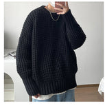 Winter Thick Sweater Men Warm Fashion Casual O-neck Knitted Pullover Men Korean Loose Long Sleeve Sweater Mens Jumper Clothes jinquedai