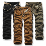 Jingquedai  2022 New Men Cargo Pants Mens Loose Army Tactical Pants Multi-pocket Trousers Pantalon Homme Big Size 42 Male Military Overalls jinquedai