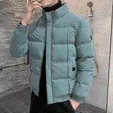 New Autumn and Winter Men's Cotton-padded Jacket Trendy Cotton-padded Jacket Men's Thickened Stand-up Collar Jacket