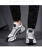 Jinquedai summer new sports shoes men's high-top leather lightweight casual shoes men's shoes ins old shoes bag bottom white shoes jinquedai