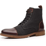 Men Ankle Boots Autumn Winter Casual Lace Up Shoes Booties Oxfords Fashion Boots Men Large Size 39-48 jinquedai