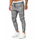 Streetwear Trend Men's Casual Pants Jogger Brand Patch Striped Pants Fashion Sports Pants Men's Clothing Casual Pants jinquedai