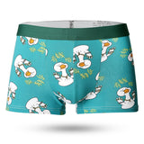 Sexy ice Silk Underwear Men Lovely Cartoon Print Boxer shorts Homme Male Comfortable Underpants Men's Boxers Breathable Panties jinquedai