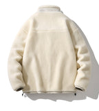 Sensir Autumn Winter Men's  jacket Lamb Fleece Plush Oversize Loose Couple jinquedai