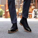 Men Ankle Boots Autumn Winter Casual Lace Up Shoes Booties Oxfords Fashion Boots Men Large Size 39-48 jinquedai