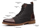 Men Ankle Boots Autumn Winter Casual Lace Up Shoes Booties Oxfords Fashion Boots Men Large Size 39-48 jinquedai