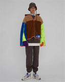 Jinquedai Patchwork Velvet Ader Error Jacket Men 1:1 High-Quality Heavy Fabric Lamb Wool Adererror Loose Jackets jinquedai