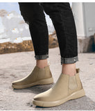 Golden Sapling Vintage Chelsea Boots Fashion Leather Winter Men Shoes Comfortable Leisure Men's Ankle Boot Classic Formal Shoe jinquedai