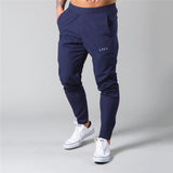 Black men's trousers summer new slim casual pants quick-drying fitness sports pants jogger streetwear fashion trousers jinquedai